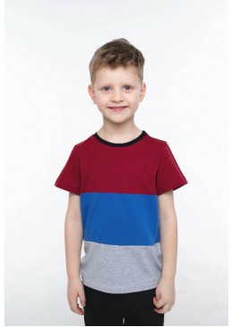 Vidoli бордово-синяя футболка для мальчика B-20377S